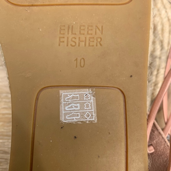 Eileen Fisher Suede Espadrilles Shoes 10 Zippered Jute D'Orsay Lee - Picture 9 of 10